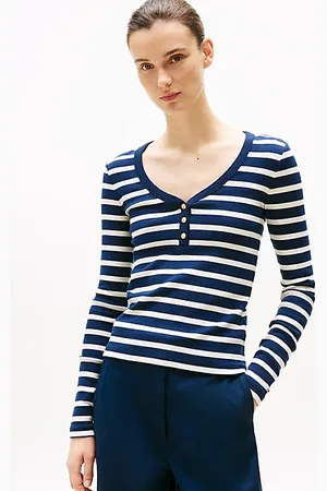 Tommy Hilfiger Slim Fit Henley-Langarmshirt