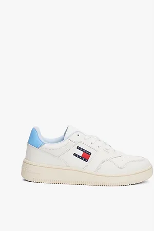 Tommy Hilfiger Basketball-Sneaker aus Leder im Retro-Stil
