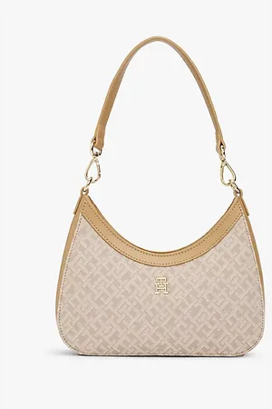 Tommy Hilfiger Jacquard-Schultertasche mit TH-Monogramm