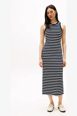 Tommy Hilfiger Ärmelloses Slim Fit Maxi-Kleid