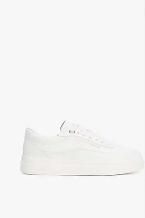 Tommy Hilfiger Plateau-Sneaker aus Leder