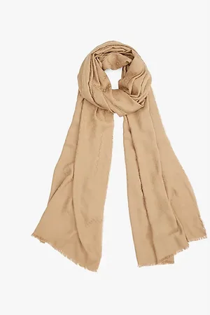 Tommy Hilfiger Jacquard-Schal mit TH-Monogramm und Fransen