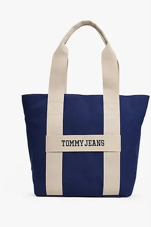 Tommy Hilfiger Zweifarbige Tote-Bag im Retro-Design