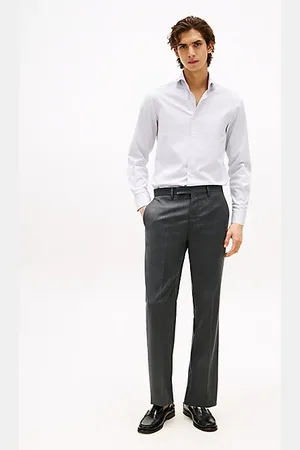 Tommy Hilfiger Knitterfreie Hose aus Wollmix