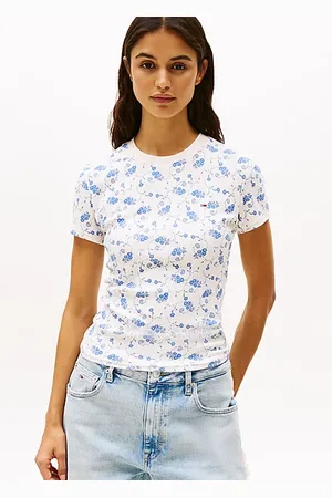 Tommy Hilfiger Slim Fit T-Shirt mit Blumenprint