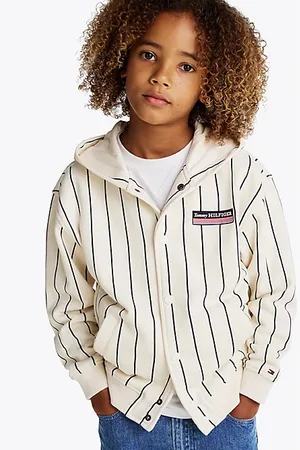 Tommy Hilfiger Hilfiger Monotype gestreifter Bomber-Hoodie
