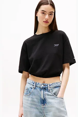 Tommy Hilfiger Cropped Loose Fit T-Shirt mit Rückendetail