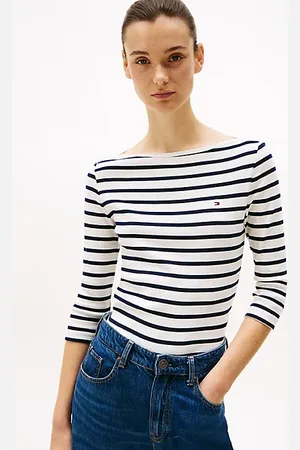 Tommy Hilfiger Slim Fit T-Shirt mit U-Boot-Ausschnitt