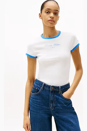 Tommy Hilfiger Slim Fit T-Shirt mit Logo-Stickerei