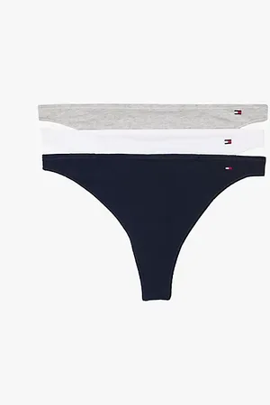 Tommy Hilfiger 3er-Pack Hilfiger Flag Strings mit abfallender Taille