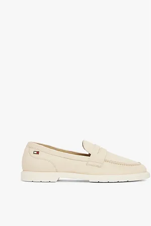 Tommy Hilfiger Leder-Loafer mit Flag aus Emaille