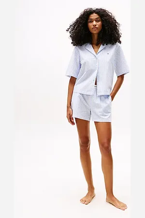 Tommy Hilfiger Relaxed Fit Pyjama aus Leinenmix