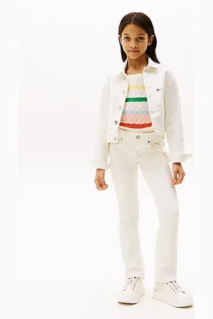 Tommy Hilfiger Weiße ausgestellte Jeans