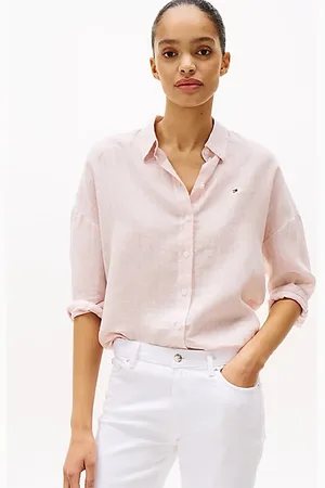 Tommy Hilfiger Relaxed Fit Bluse aus reinem Leinen