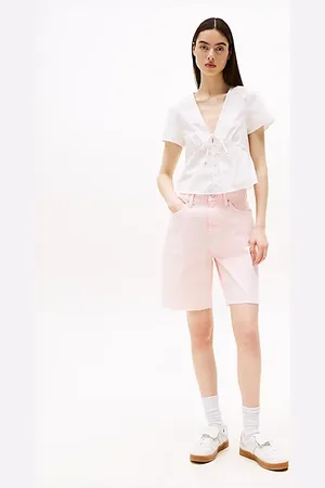 Tommy Hilfiger Relaxed Fit Bermudashorts mit hohem Bund