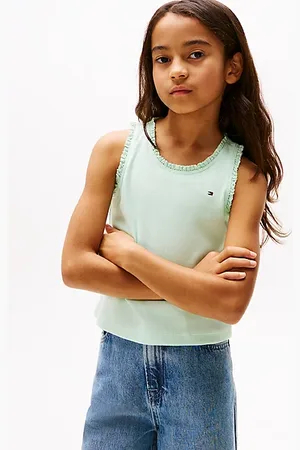 Tommy Hilfiger Geripptes Tanktop mit Besatz