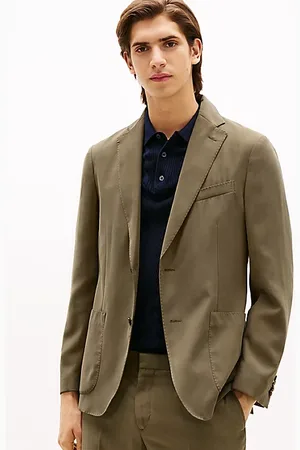 Tommy Hilfiger Slim Fit Sakko mit fallendem Revers