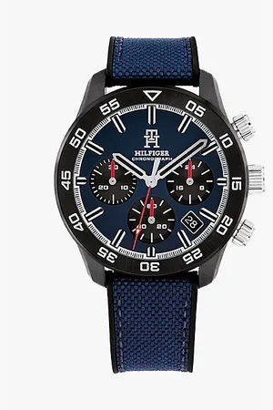 Tommy Hilfiger Marineblauer Chronograf mit TH-Monogramm