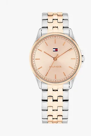 Tommy Hilfiger Zweifarbige Armbanduhr mit Rosévergoldung