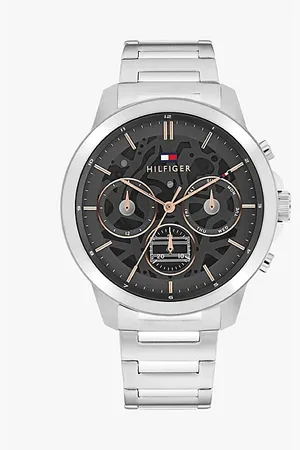 Tommy Hilfiger Armbanduhr mit grauem Skelett-Zifferblatt