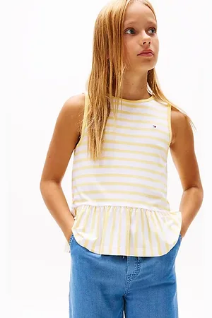 Tommy Hilfiger Gestreiftes ärmelloses Top mit Schößchen