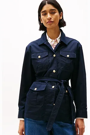 Tommy Hilfiger Utility-Jacke mit goldfarbenen Knöpfen