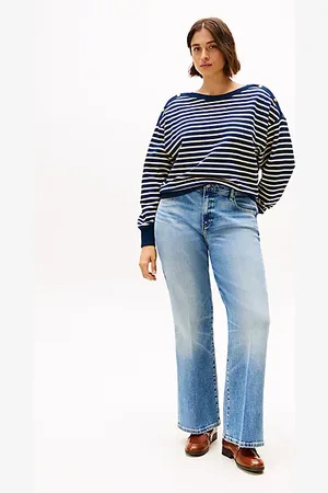 Tommy Hilfiger Curve Bootcut Jeans mit mittelhohem Bund