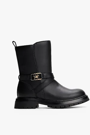 Tommy Hilfiger Mittelhoher Stiefel mit Knöchelriemen