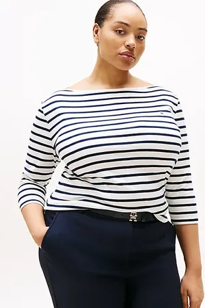 Tommy Hilfiger Curve Slim Fit T-Shirt mit U-Boot-Ausschnitt