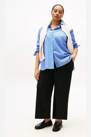 Tommy Hilfiger Curve weite Cropped Fit Anti-Knitter-Hose