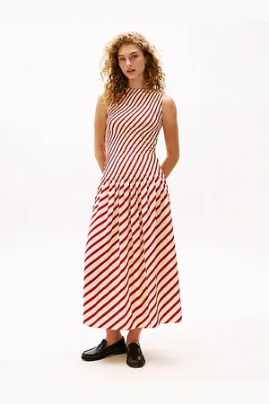 Tommy Hilfiger The Sofia Capsule Maxi-Kleid mit Streifen