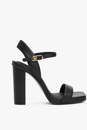 Tommy Hilfiger Leder-High-Heel mit Emblem-Schnalle