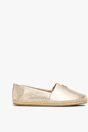 Tommy Hilfiger Metallic-Leder-Espadrilles