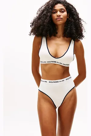 Tommy Hilfiger Logo-Bralette mit herausnehmbaren Polstern