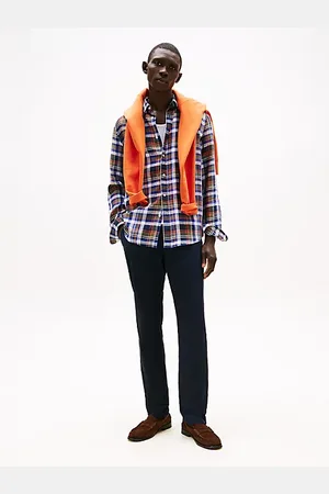 Tommy Hilfiger Harlem Relaxed Fit Chinos aus Seersucker