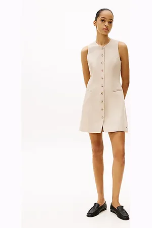 Tommy Hilfiger Ärmelloses Minikleid aus Leinenmix