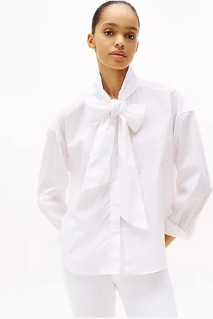 Tommy Hilfiger Relaxed Fit Bluse mit Schleifen-Detail