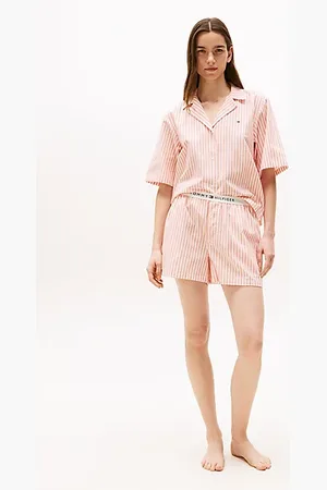 Tommy Hilfiger Relaxed Fit Pyjama aus Leinenmix