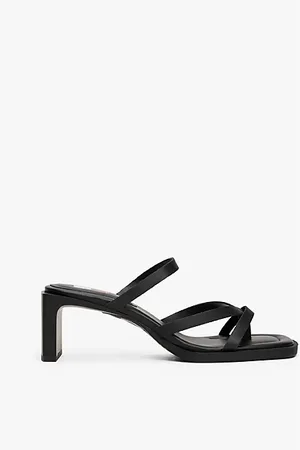 Tommy Hilfiger Pumps aus Leder mit Blockabsatz