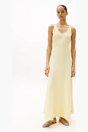 Tommy Hilfiger Maxikleid aus Leinenmix