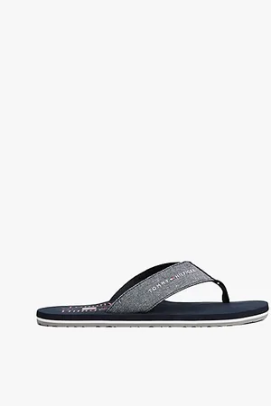 Tommy Hilfiger Zehentrenner aus Chambray-Leinen