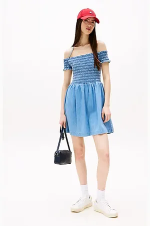 Tommy Hilfiger Fit-and-Flare-Minikleid aus Chambray
