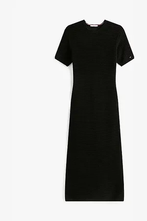 Tommy Hilfiger Maxikleid im Pointelle-Crochet-Design