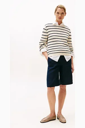 Tommy Hilfiger Tailored Slim Fit Shorts aus Leinenmix