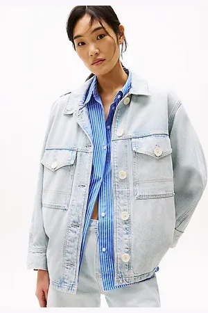 Tommy Hilfiger Oversized Fit Utility-Jacke aus Denim