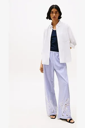 Tommy Hilfiger Lockere Hose mit Lochstickerei