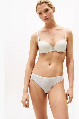 Tommy Hilfiger Slip mit Spitze und Logo am Taillenbund