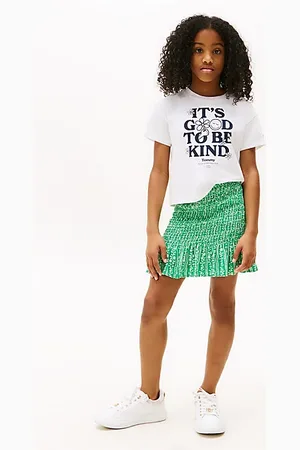 Tommy Hilfiger Gesmokter Rock mit Blumen-Print