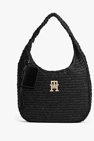 Tommy Hilfiger Hobo-Tasche aus Raffiabast