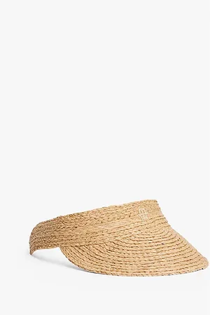 Tommy Hilfiger Visor aus Raffia-Stroh
